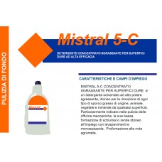 A - Detergente concentrato per superfici dure Mistral5C